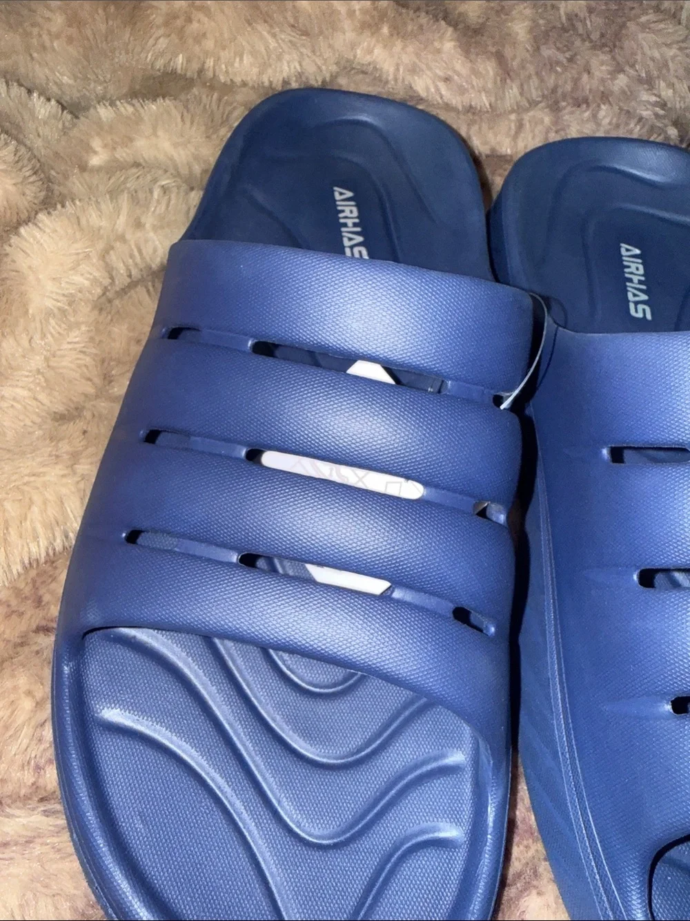 Airhas Men's Blue Slide, pool shoes,  Sandals, new , size 11-13